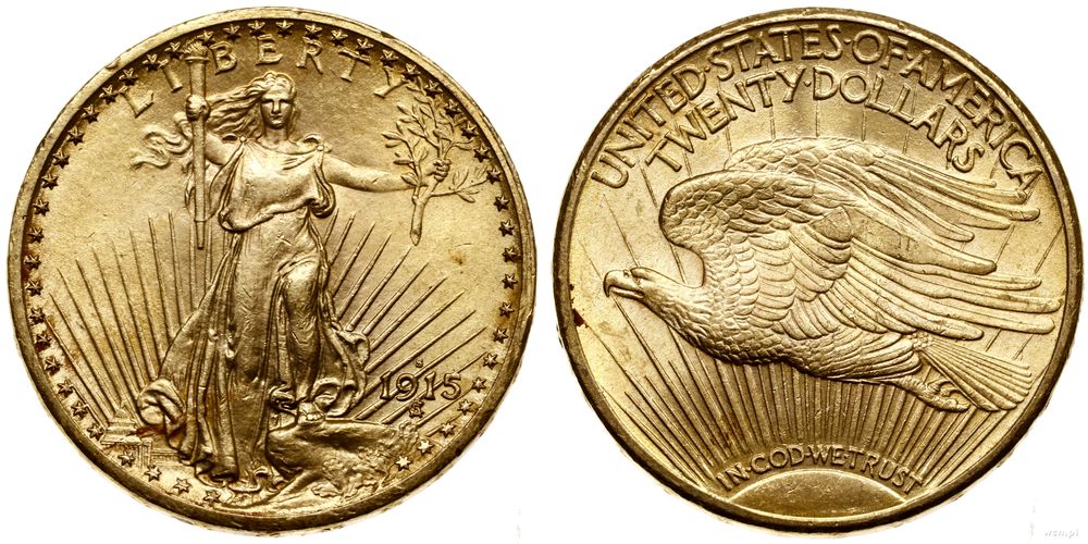 Stany Zjednoczone Ameryki (USA), 20 dolarów, 1915 S