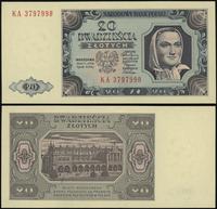 20 złotych 1.07.1948, seria KA 3797998, Lucow 12
