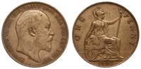 1 pens (penny) 1902, "normal tide", brąz 9.50 g,
