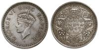 1 rupia 1943, Bombaj, srebro '500' 11.68 g, KM 5