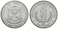 1 peso 1967, "Bataan Day", srebro '900' razem 26