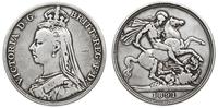 1 korona  1891, Londyn, srebro 27.87g "925", Spi