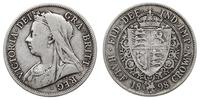 1/2 korony 1898, Londyn, srebro 13.83g "925", Sp