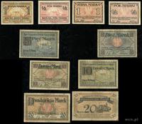 zestaw: bony na 1/2 1, 5, 10, 20 marek (1920), 1