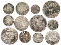 Polska- zestaw monet z XVII w, razem 12 sztuk
