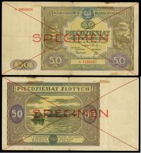 50 złotych 15.05.1946, WZÓR, A 1234567 / 8900000