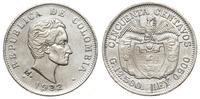 50 centavos 1932/M, Medellin, srebro ''900'', 12