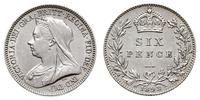6 pensów 1893, srebro ''925'', 2.78 g, KM. 779