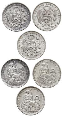 3 x dinero 1906(II), 1907(I), 1913(II+), srebro 