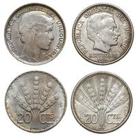 2 x 20 centesimos 1942, 1954 , Santiago, Utrecht