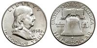 1/2 dolara 1958, Filadefia, srebro ''900'', 12.5