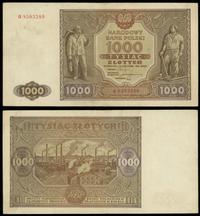 1.000 złotych 15.01.1946, Seria G 8503380, Miłcz