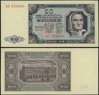 20 złotych 1.07.1948, seria KE 0785664, Lucow 12