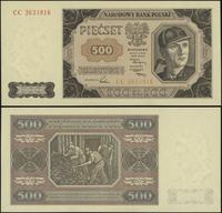 500 złotych 1.07.1948, seria CC 3634916, Lucow 1