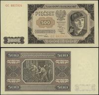 500 złotych 1.07.1948, seria CC 8837034, Lucow 1