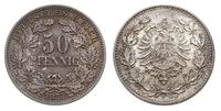 50 fenigów 1877/F, Stuttgart, piękne, Jaeger 8