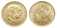 10 koron 1912, Wiedeń, NOWE BICIE, złoto 3.39 g,