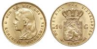 10 guldenów 1897, Utrecht, złoto 6.71 g, piękne,