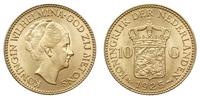 10 guldenów 1925, Utrecht, złoto 6.71 g, piękne,