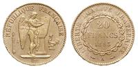 20 franków 1893 A, Paryż, złoto 6.45 g, Fr. 592,