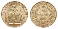 20 franków 1895 A, Paryż, złoto 6.45 g, Fr. 592,