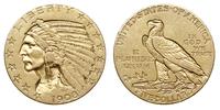 5 dolarów 1908, Filadelfia, złoto 8.35 g, Fr. 14