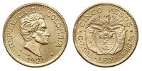 5 peso 1928, Medellin, złoto 7.98 g, Fr. 115