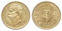 20 lirów 1881 R, Rzym, złoto 6.44 g, Fr. 21