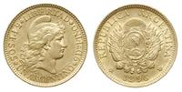 5 peso = 1 argentino 1896, złoto 8.06 g, Fr. 14