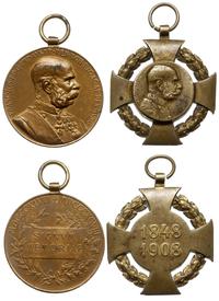 Austro-Węgry, medal SIGNUM MEMORIAE i jubileuszowy krzyż wojskowy 1848-1908