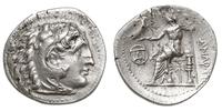 drachma 295-294 pne, Milet, Aw: Głowa Heraklesa 