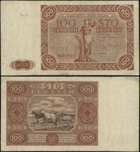 100 złotych 15.07.1947, seria G 0994922, kilkakr