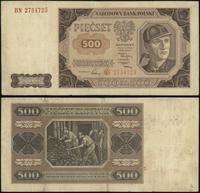 zestaw: 20, 100 i 500 złotych 1.07.1948, serie C