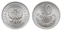 10 groszy 1968, Warszawa, aluminium, piękne, Par