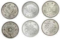3 x 100 jenów 1957(II-) 1966(II) 1964(I-), srebr