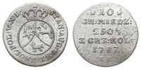 10 groszy miedziane 1787 EB, Warszawa, częściowo