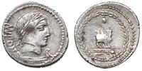 denar 85 pne, Rzym, Aw: Głowa Apolla - Vejovisa 