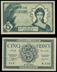 5 franków 16.11.1942, seria W.658, Pick 91