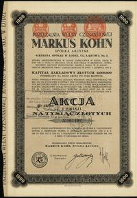 akcja na okaziciela na 1.000 złotych 17.12.1931,