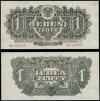 1 złoty 1944, "obowiązkowym", seria CO 483586, p