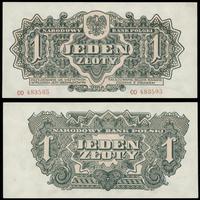 1 złoty 1944, "obowiązkowym", seria CO 483593, p