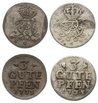 Niemcy, lot: 2 x 3 gute fenigi, 1733, 1735
