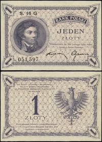 1 złoty 28.02.1919, seria 16 G, numeracja 051597