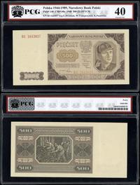 500 złotych 01.07.1948, seria BI, numeracja: 164