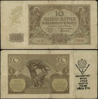 10 złotych 1.03.1940, seria C, numeracja 2738136