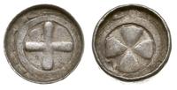 denar krzyżowy XI w., Aw: Krzyż prosty z kółkami