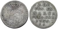 półzłotek (2 grosze srebrne) 1766/FS