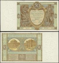 50 złotych 01.09.1929, Seria EJ., ugięcia i zapl
