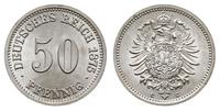 50 fenigów 1875/C, Frankfurt, wyśmienicie zachow