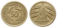 50 Reichspfennig 1925/E, Muldenhütten, bardzo rz